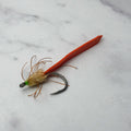 Lightweight palolo worm imitation fly designed for Florida Keys tarpon during seasonal worm hatch migrations and surface feeding events.