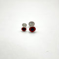 Weightless 3D dumbbell eyes in red finish featuring realistic 3D depth, built for aggressive trigger presentations in saltwater flies.